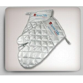 Insulated Silver BBQ Oven Mitt
